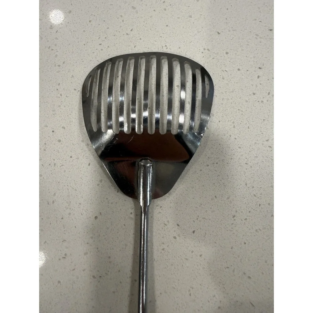 Vtg Ekco Kitchamajig Slotted Spatula Wooden Handler 13
